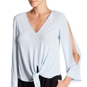 New Rachel Rachel Roy Front Tie V-Neck Mae Blouse